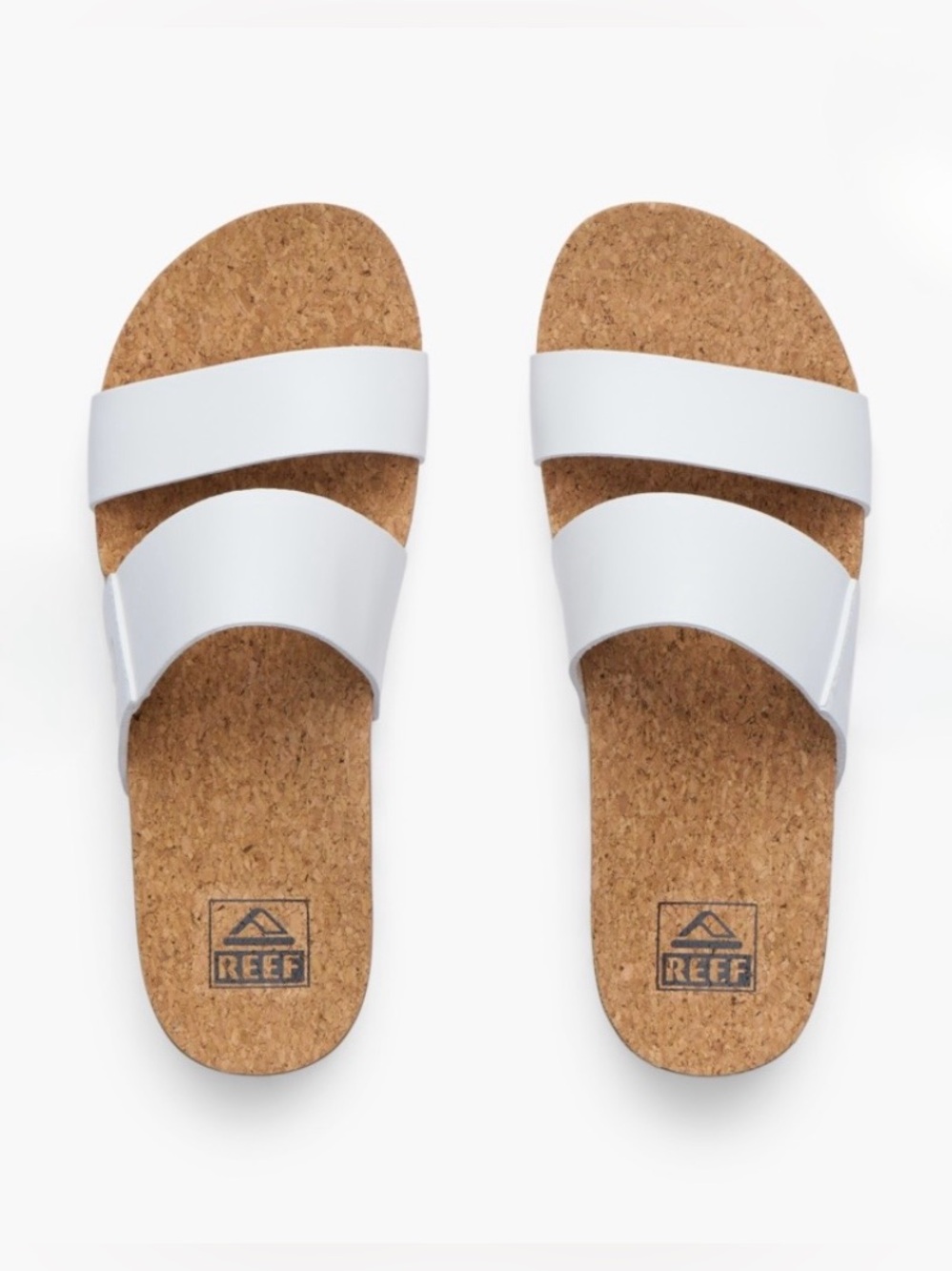 Reef Cloud White Cushion Vista Hi Double Strap Platform Sandals Size 10